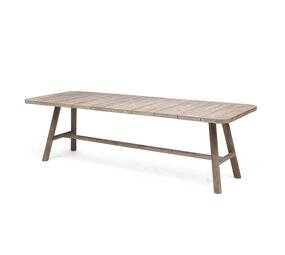 GOMMAIRE Outdoor | Organic Living Mesa de comedor Mieke | Teca gris natural