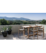 GOMMAIRE Outdoor Meubels | Organic Living Table de bar Dennis Small | Teck recyclé gris naturel