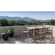 GOMMAIRE Outdoor | Organic Living Bar Table Dennis Small | Reclaimed Teak Natural Grey