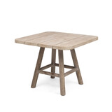GOMMAIRE Outdoor | Organic Living Table de bistrot Mieke | Teck gris naturel