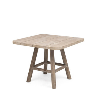 GOMMAIRE Outdoor Meubels | Organic Living Table de bistrot Mieke | Teck gris naturel