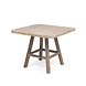 GOMMAIRE Outdoor | Organic Living Table de bistrot Mieke | Teck gris naturel
