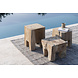 GOMMAIRE Outdoor | Organic Living Tavolino Doblo | Radice di teak grigio naturale