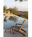 GOMMAIRE Outdoor Meubels | Organic Living Poggiapiedi Orso | Teak Grigio Naturale