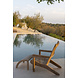GOMMAIRE Outdoor | Organic Living Repose-pieds Orso | Teck gris naturel