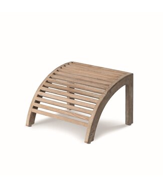 GOMMAIRE Outdoor Meubels | Organic Living Repose-pieds Orso | Teck gris naturel