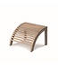GOMMAIRE Outdoor Meubels | Organic Living Fußstütze Orso | Teakholz Naturgrau