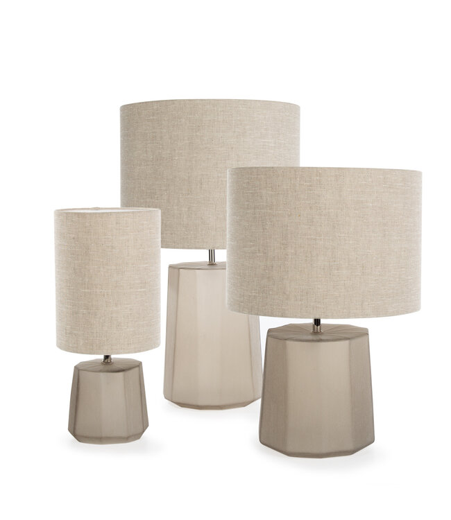 Guaxs Lampe de table Okka XL | Gris fumé