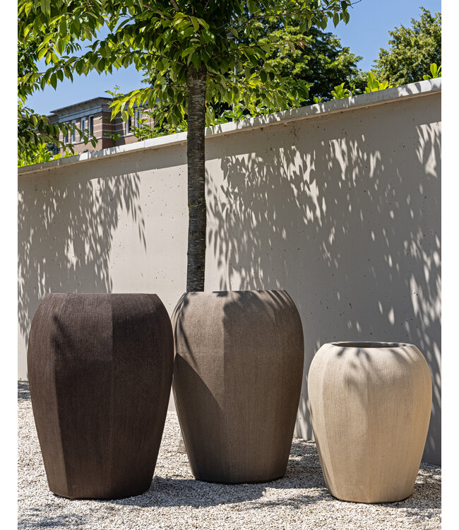 DOMANI VASE ALMA | Gris naturel