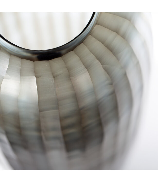 Guaxs Hohe Vase Gobi | Indigo / Rauchgrau