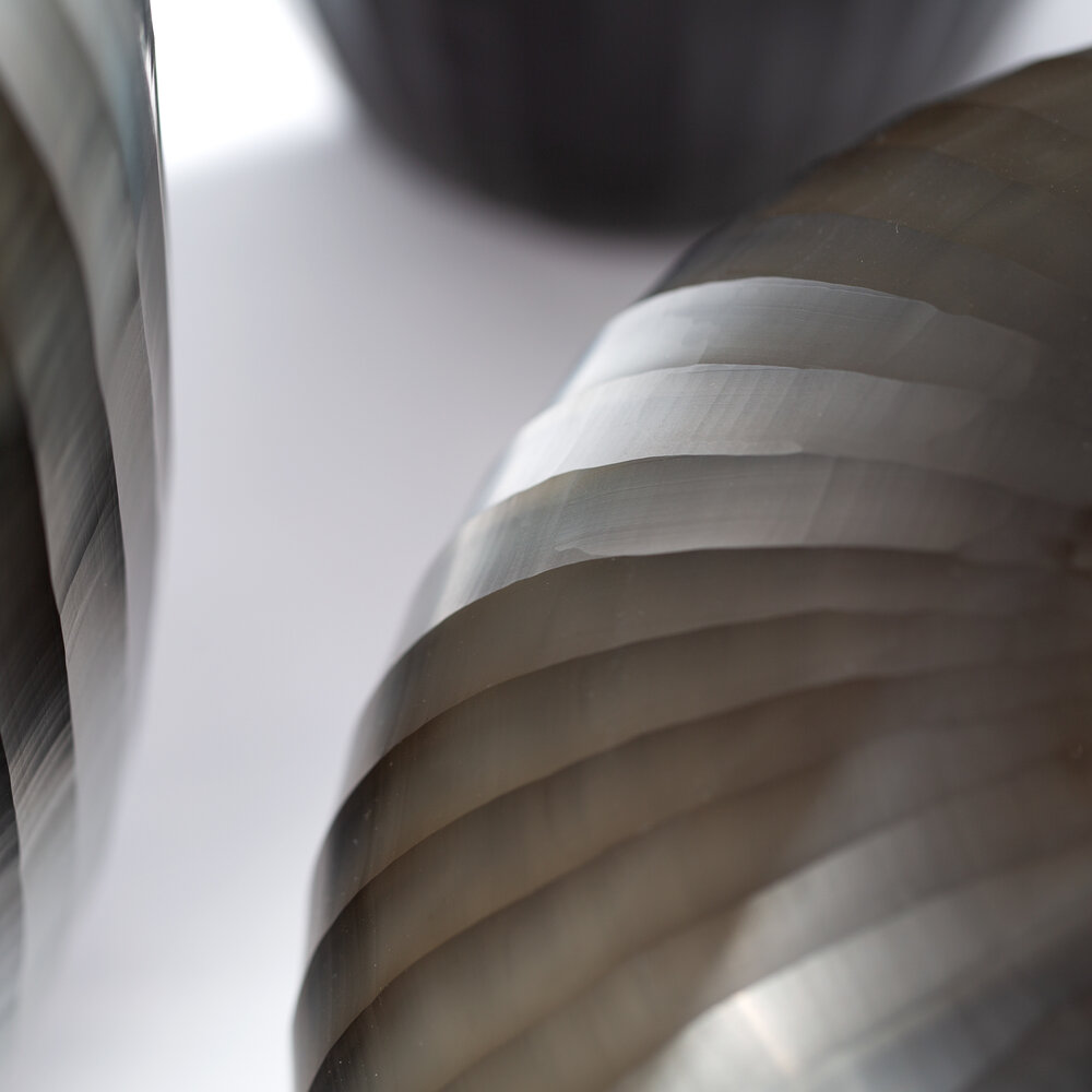 Guaxs Vase Gobi Rund | Indigo / Smoke grå Guaxs Vase Gobi Rund | Indigo / Smoke grå