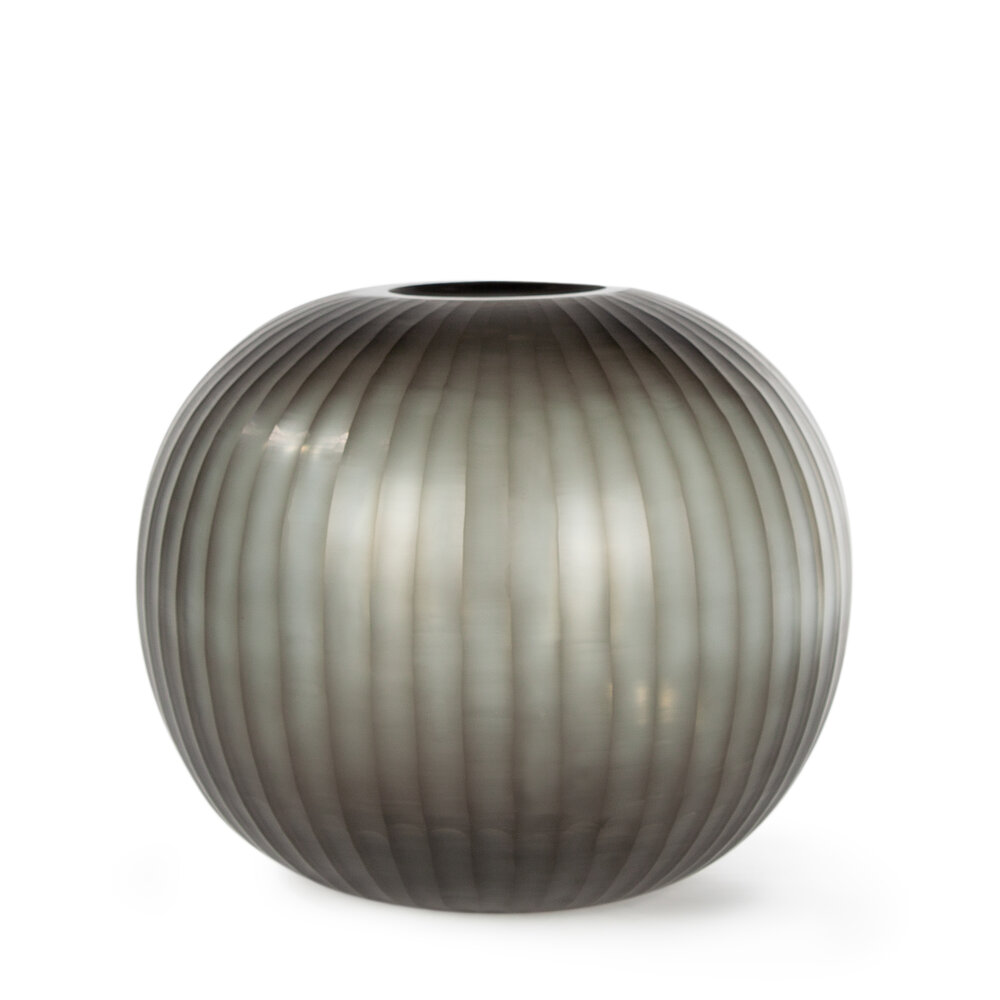 Guaxs Vaso Gobi rotondo | Indaco / Grigio fumo