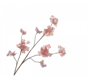 SILK-KA Hortensia Branch Cream / Rosa | 115 cm SILK-KA Hortensia Branch Cream / Rosa | 115 cm