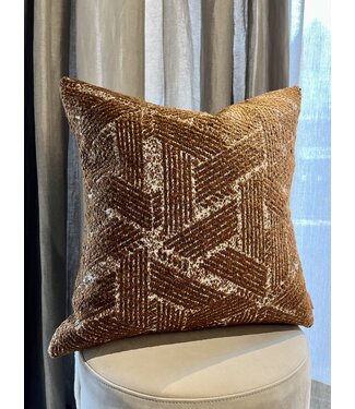 NU PUUR & GROEN Art Deco Kamelbraun | 50 x 50 cm