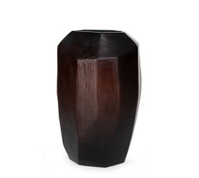 Guaxs Vaso GUAXS Cubistico Alto | Marrone scuro