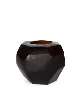 Guaxs Vaso GUAXS Cubistic Round | Marrone scuro