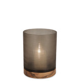 Guaxs Lanterne GUAXS Aran M | Gris fumé/Noyer