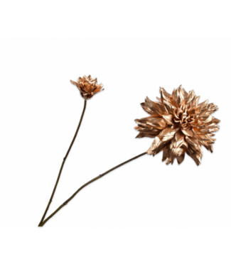 SILK-KA Ramo di dalia oro | 102cm