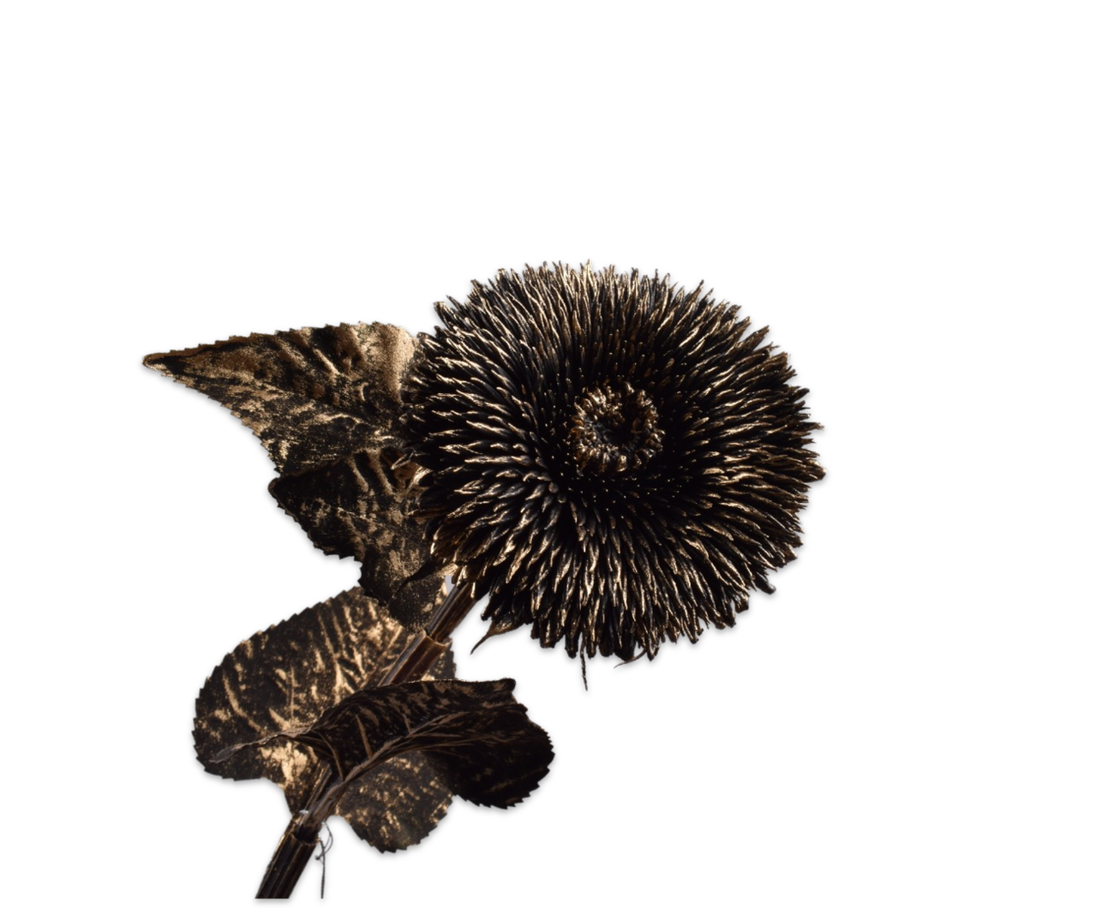 SILK-KA Stelo di girasole Nero / Oro | 96cm SILK-KA Stelo di girasole Nero / Oro | 96cm