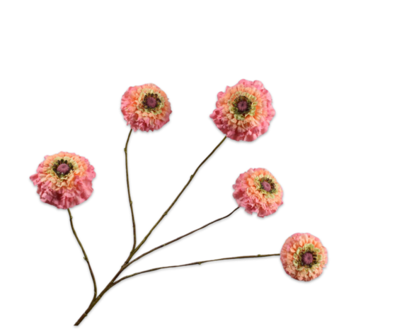 SILK-KA Melocotón de rama de Zinnia | 91cm SILK-KA Melocotón de rama de Zinnia | 91cm