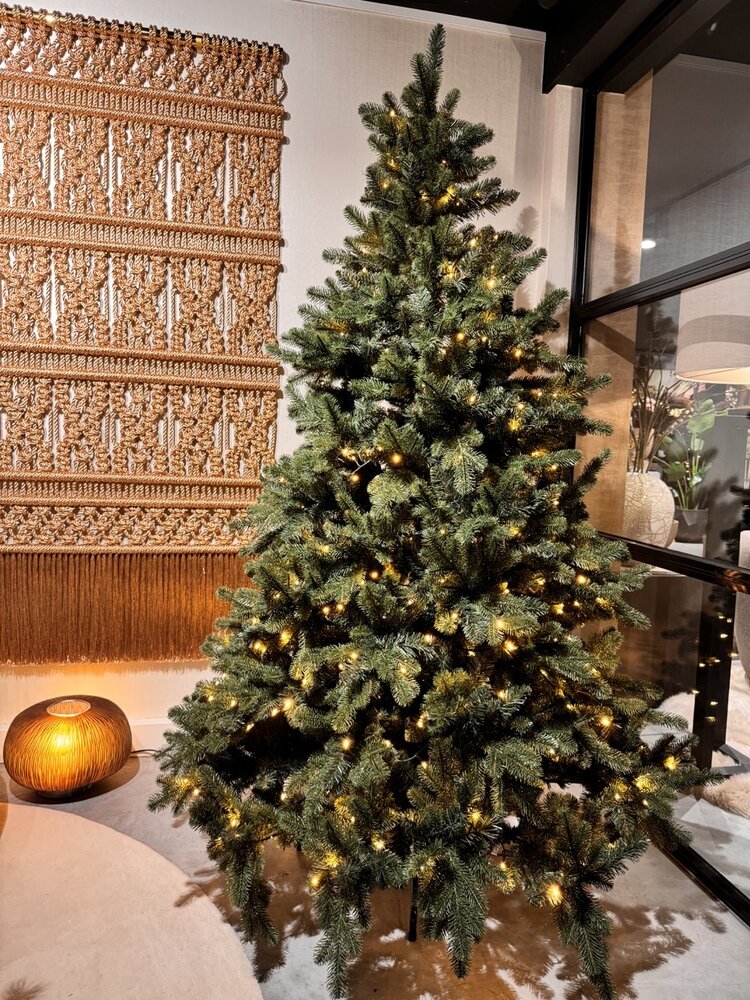 NU PUUR & GROEN Árbol de Navidad artificial con iluminación incluida | Mezcla Premium 220 cm NU PUUR & GROEN Árbol de Navidad artificial con iluminación incluida | Mezcla Premium 220 cm