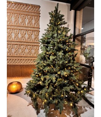 NU PUUR & GROEN Künstlicher Weihnachtsbaum inklusive Beleuchtung | Premium-Mix 220 cm