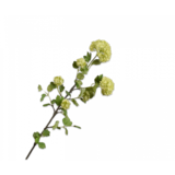 SILK-KA Branche de boule de neige verte | 105 cm