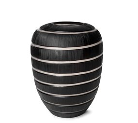 Guaxs GUAXS Vase Gobi Hoch | Klar/Schwarz
