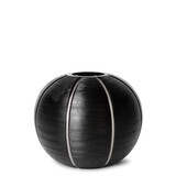 Guaxs Vase rond GUAXS Gobi | Transparent/Noir