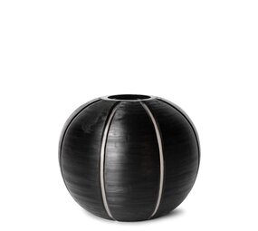 Guaxs Vaso Gobi Tondo | Trasparente/Nero Guaxs Vaso Gobi Tondo | Trasparente/Nero