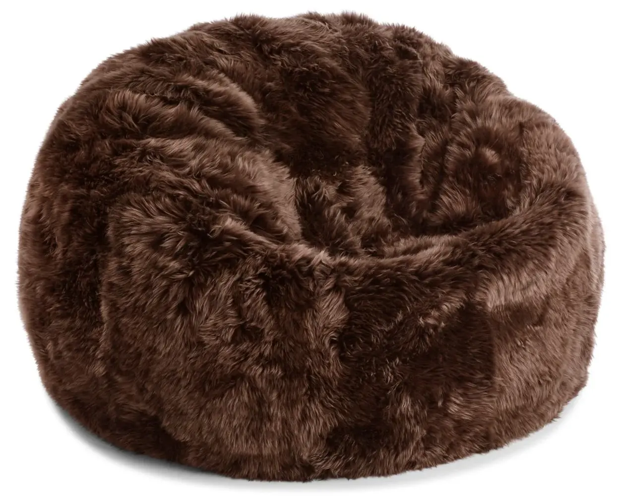Natures Collection Beanbag Sheepskin | New Zealand Longwool Chocolate 73x74 Natures Collection Beanbag Sheepskin | New Zealand Longwool Chocolate 73x74