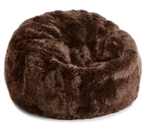 Natures Collection Zitzak Schapenvacht | New Zealand Longwool Chocolate 73x74 Natures Collection Zitzak Schapenvacht | New Zealand Longwool Chocolate 73x74