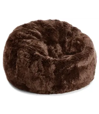 Natures Collection Sheepskin Bean Bag | New Zealand Longwool Chocolate 73x74