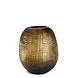 Guaxs Runde Vase Patara | Klar/Dunkelbraun