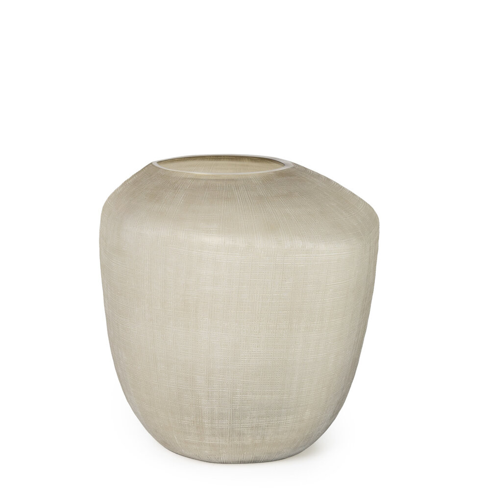 Guaxs Simius Runde Vase | Rauchgrau