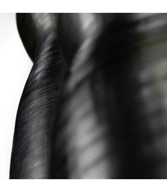 Guaxs Vase Mathura XL | Black Steel Grey