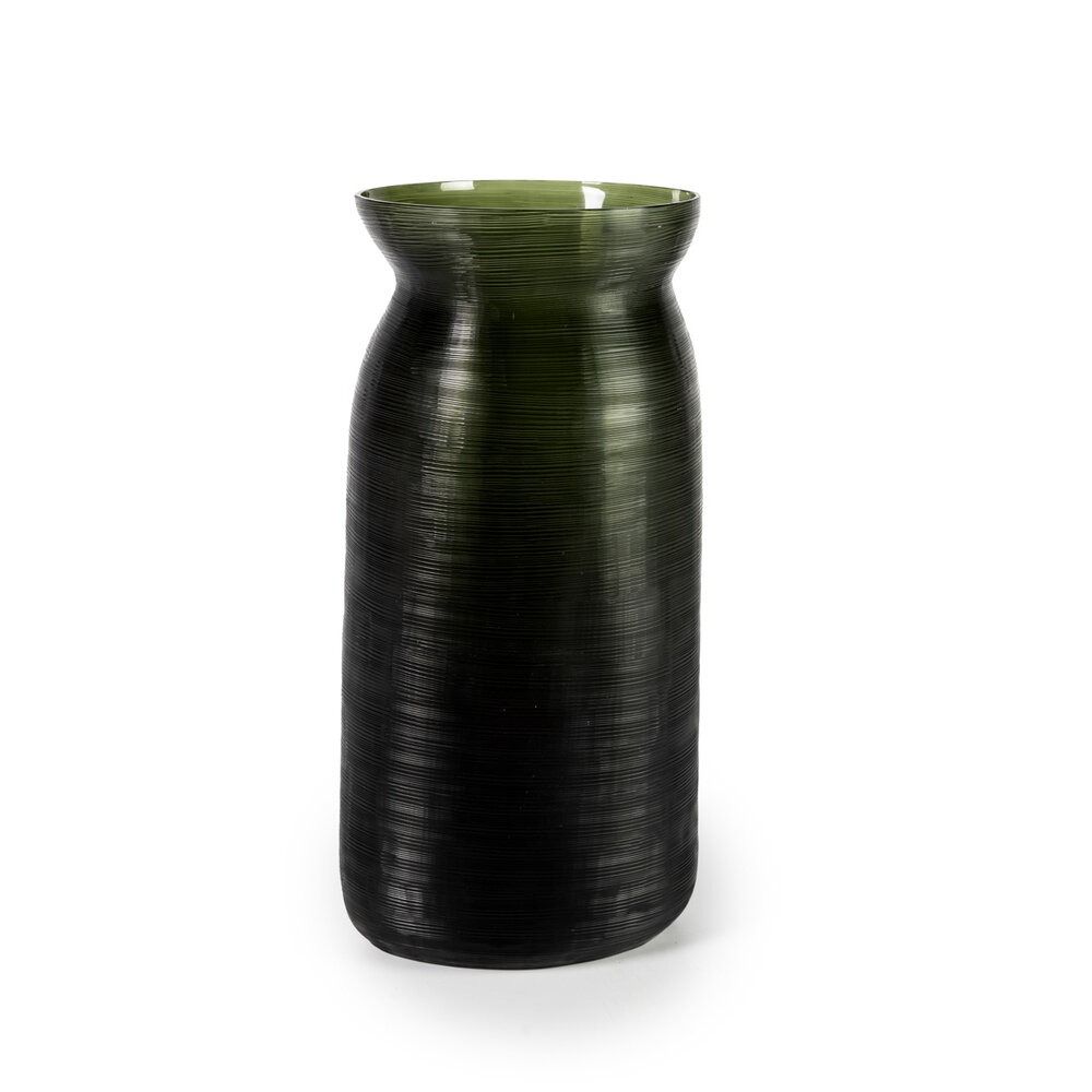 Guaxs Vase Mathura L | Gris acier noir