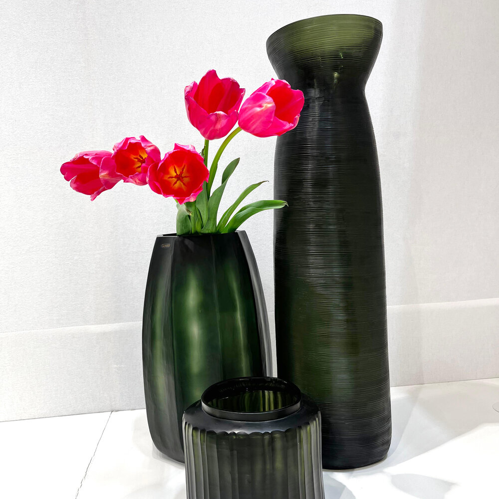 Guaxs Vase Mathura L | Noir Gris Acier Guaxs Vase Mathura L | Noir Gris Acier