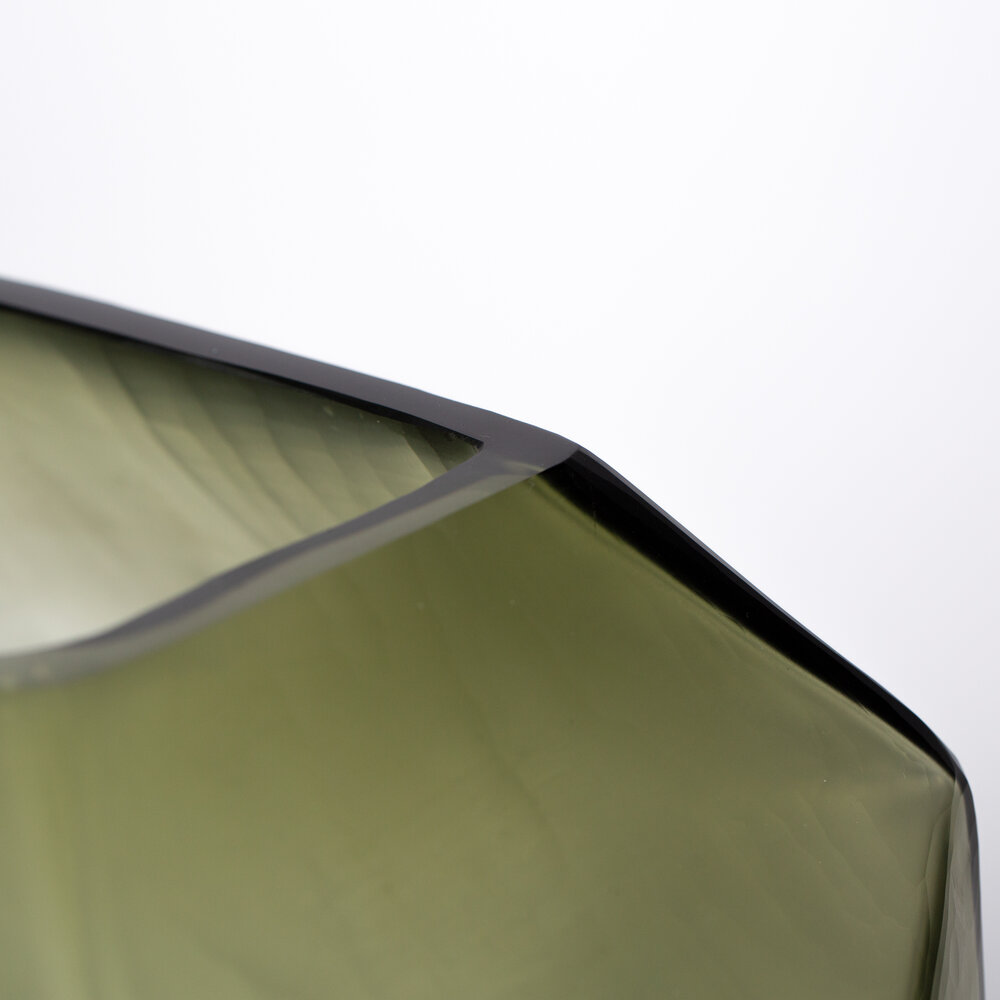 Guaxs Vase Cubistique Haut | Gris Acier Clair