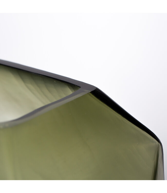 Guaxs Vaso Cubistico Alto | Grigio Acciaio Chiaro
