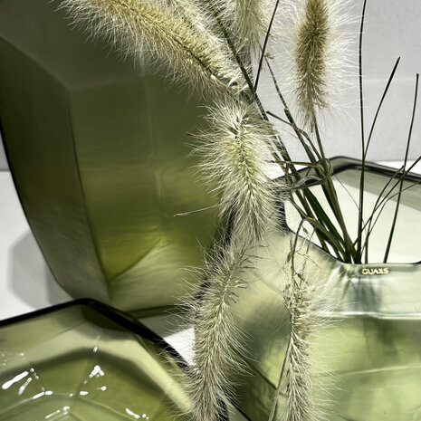 Guaxs Vaas Cubistic Round | Light Steelgrey Guaxs Vaas Cubistic Round | Light Steelgrey