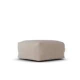 Laui Lounge Puf cuadrado boho | Gris pardo