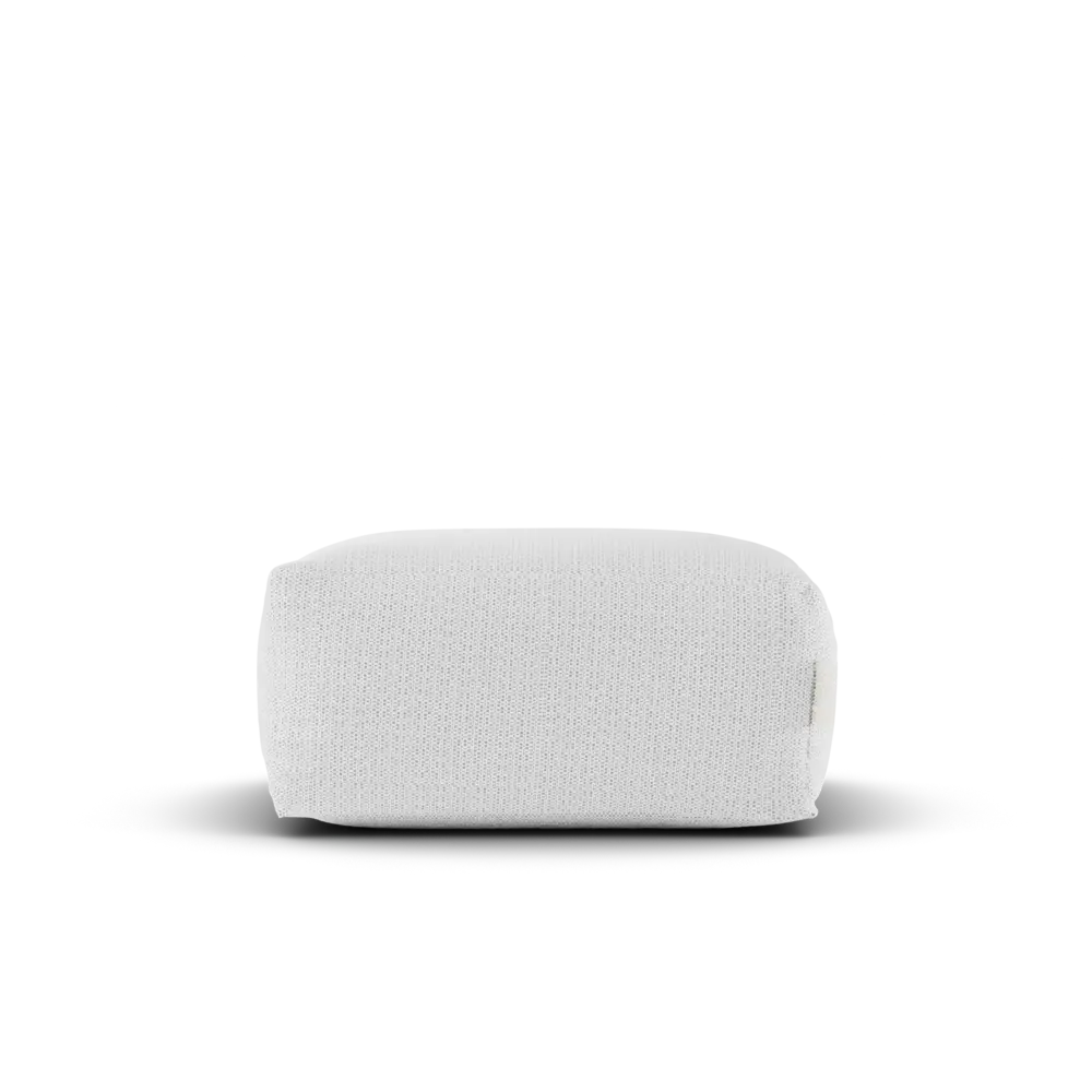 Laui Lounge Boho Square Pouf | White Laui Lounge Boho Square Pouf | White