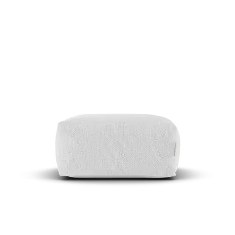 Laui Lounge Boho Square Pouf | White Laui Lounge Boho Square Pouf | White