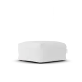 Laui Lounge Boho Square Pouf | White