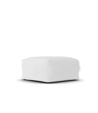 Laui Lounge Puf cuadrado boho | Blanco