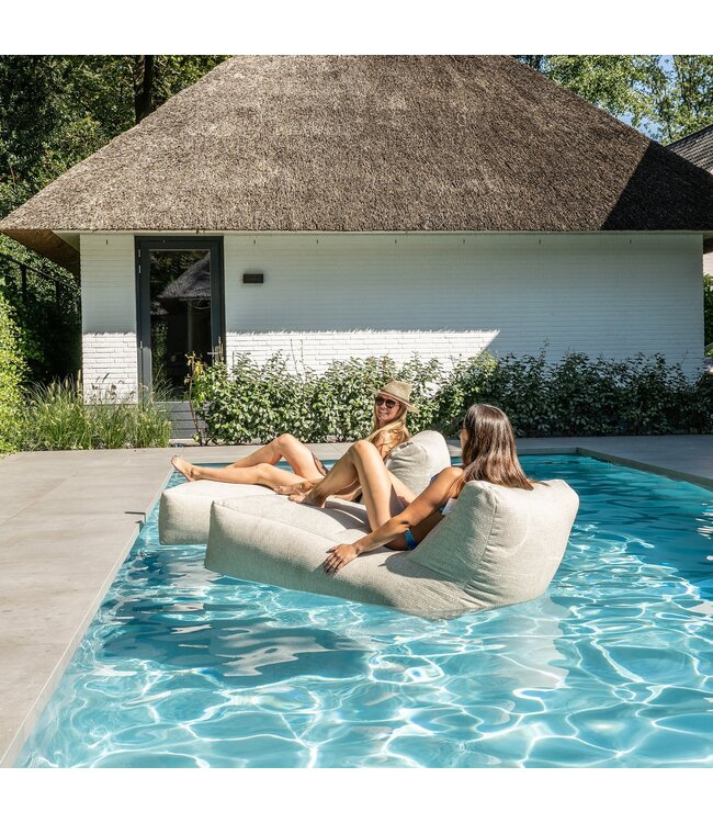 Laui Lounge Boho Long Chair | Beige