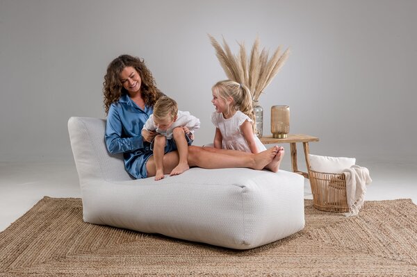 Laui Lounge Boho Long Chair | White Laui Lounge Boho Long Chair | White