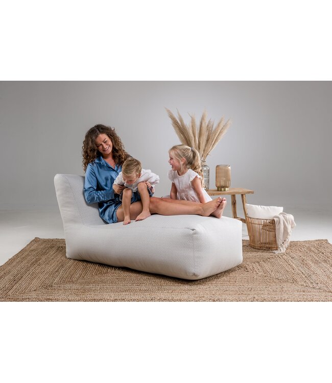 Laui Lounge Silla larga Boho | Blanco