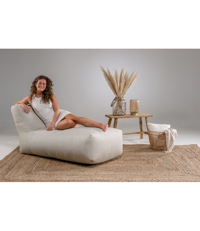 Laui Lounge Silla larga Boho | Beige